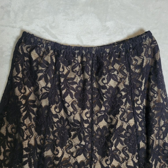 Y2K Black Lace Whimsigoth Maxi Skirt Medium - Picture 4 of 10